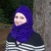Dark Violet Adult Fleece Balaclava Hat