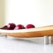 mid century modern serving bowl platter. repurposed wine barrel. eco friendly gift. French oak serving tray