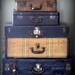 Vintage Black Suitcase Extra Large