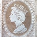 Vintage Queen Elizabeth Souvenir Lace Panel Coronation Silver Jubilee