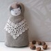 Textile russian nesting doll babushka matryoshka - SALE