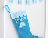 Christmas Stocking, Baby elephant Christmas Stockings ,First Christmas baby stocking A304 Il_170x135