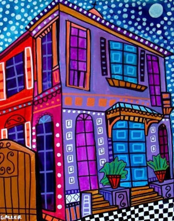 New Orleans art Art Print Poster by Heather Galler