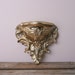 Vintage Plant Shelf, Plant Stand, Ornate Gold plant Le Fleur De Lis and Flower, Hollywood Regency