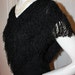 1970/80's Flapper fringe bohemian hipster dancing party cocktail chevron rayon top sz XS/S