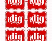Valentine PRINTABLE 'I Dig You' Valentine Tag by Love The Day Il_170x135