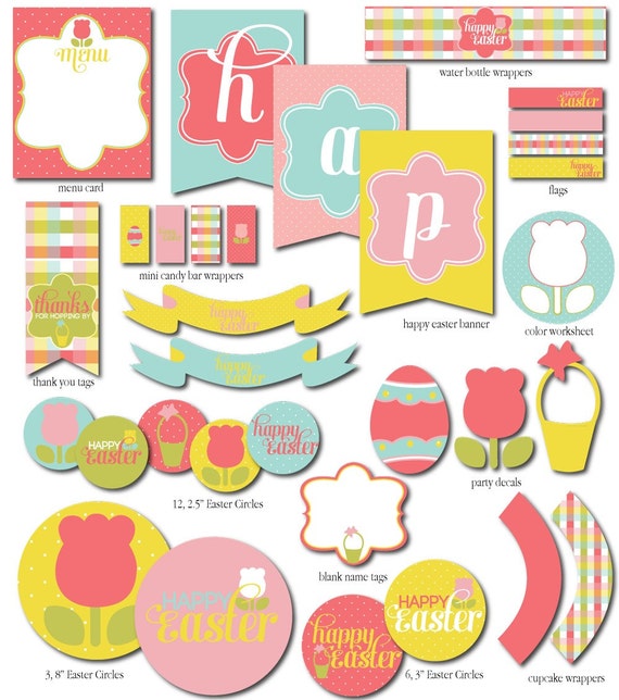 Easter Printable Holiday Party (INSTANT DOWNLOAD) by Love The Day Il_570xn