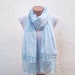 Handmade Traditional Turkish Fabric Scarf-Guipure Scarf -blue-rectangle women scarf mothers day