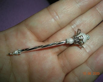 Tooth Fairy Wand, Princess Wand, Fairy Wand - Silver Sparkle