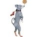 Dog Giclee Print Dog Balancing the Globe on his Nose illustration 8x11