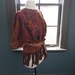 RESERVED... Luz de luna...Vintage FRINGED bohemian PONCHO top