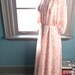 RESERVED for Emily…Pamplemousse…Vintage DREAMY floral MAXI dress in a peachy pink