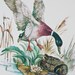 Vintage Wooden Serving Tray Wall Display with Geese