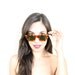 Vintage 1950s Cat Eye Sunglasses / Tortoise Brown