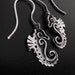 Baby Seahorse Earrings - Fine Silver
