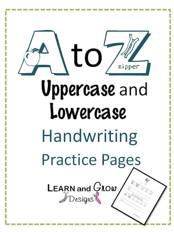 uk booklet handwriting Book Alphabet Practice Handwriting