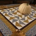 Reserved for Brian - Fall Table Runner - PINWHEELS and LEAVES Table Topper
