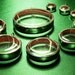 Lot of 9 Round Cases, Pendant Trays, Blanks, Different Sizes, Ornaments, Miniatures, Mementos, Cameos, Photos - ONLY 3.5 DOLLARS EACH