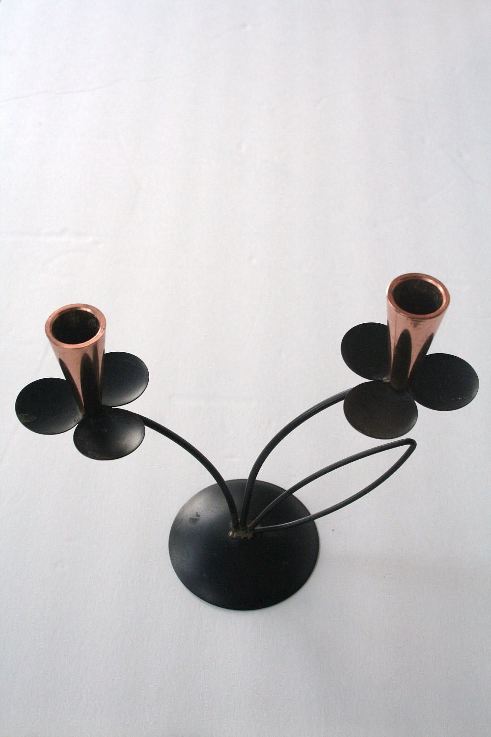 metal floral candle holder by yosalvovendo on Etsy
