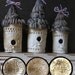 RESERVED: Set of 20 Stoneware Birdhouse Ornaments