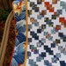 Sale Quilt - Wallhanging or Lap Quilt Blue, White, Yellow, Orange