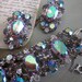Chunky Juliana D & E Large Rhinestone Bracelet Earrings Set