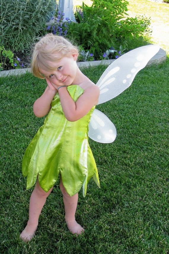 SAMPLE SALE Girls Size 2T Tinkerbell Costume by NeverbugCreations