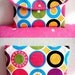 Scandinavian dots Cosmetic pouch with zipper and hocks