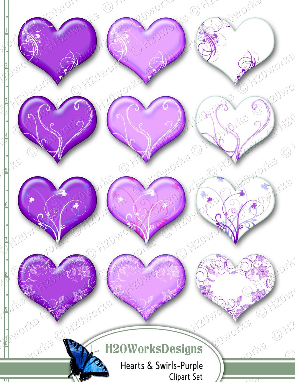 purple valentine clipart - photo #25