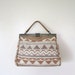 SALE Vintage Purse / 80's Southwestern Woven Bag / Satchel