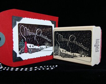 Christmas rubber stamp "Christmas sky"