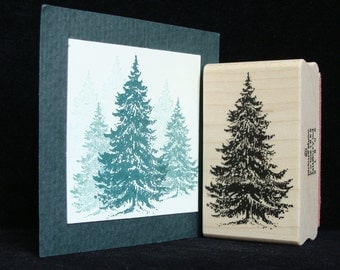 picture show rubber stamp "pine tree" (larger)