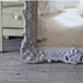 Swedish Grey Ornate Mirror, Large Baroque Frame