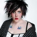 SALE . RESERVED . Gothic Beauty wig // Black Pink // Emo Goth Scene Short Hair