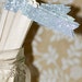 25 Silver Glitter Paper Flag Stir Sticks or Drink Stirrers