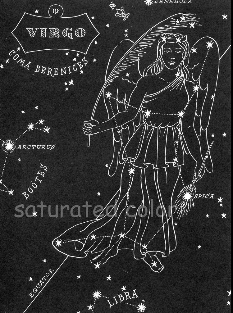 virgo constellation skychart