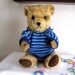 Vintage Mohair Bear Deans Gwentoy Bells in Ears