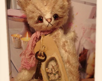 Sewing Pattern Mohair Kitty Cat 9.5 inch PDF