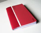 Mini Upcycled Pocket Notebook Sketchbook Red Paint Chip Ready To Ship