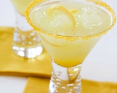 Flavored sugar - lemon drop cocktail rim sugar - martini recipes, directions included