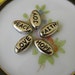 5 Pewter Word Beads, Faith Hope Love Peace Joy, Tierracast Antique Silver Color