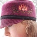 Red Felted Hat - Wet Felted Hats- Womens Winter Hats- Womens Hats Red- Wool Hats- Wool Felt Hats- Womens Felt Hat- Felted Clothing
