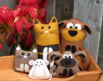 stuffed dog patterns on Etsy, a global handmade and vintage