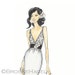Julie-Bridal Fashion Illustration Print-by Brooke Hagel