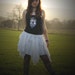 Gothic clothing Fairy tutu skirt Size M Medium punky white swan ballerina, snowdrop flower fairy