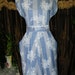 Vintage Blue Hot Line Ladies Circle Skirt Dress Size 7 plus 8