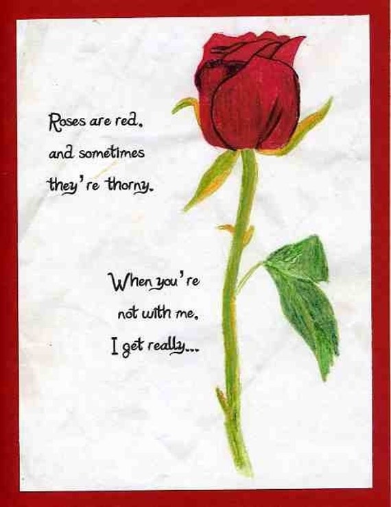 Funny Valentine Card for Sweetheart Roses are Red