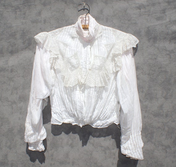 Victorian Chemise Lace Blouse 1800's