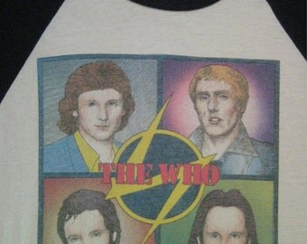 Original THE WHO vintage 1979 tour TSHIRT jersey
