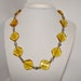 RESERVED FOR MENGJI Original Design Amber Glass Simply Deco Inspired Necklace By StepInTime
